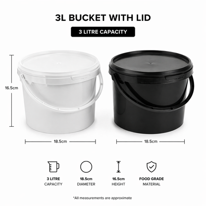 3l bucket with lid BW wholesale 